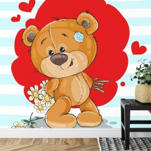 Papier Peint The Big Heart Bears : Bradley A Des Fleurs – Image 7