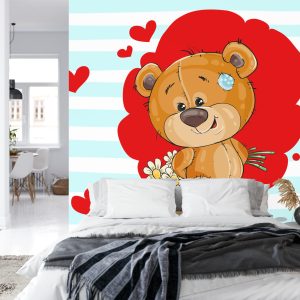 Papier Peint The Big Heart Bears : Bradley A Des Fleurs – Image 8