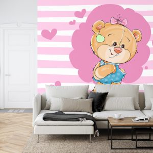 Papier Peint Les Oursons Au Grand Coeur : Claudia – Image 6