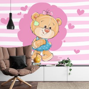 Papier Peint Les Oursons Au Grand Coeur : Claudia – Image 4