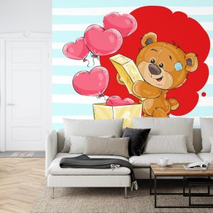 Papier Peint Les Oursons Au Grand Cœur : Boîte De Cœurs – Image 6