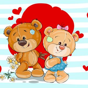 Papier Peint Les Ours Au Grand Cœur : Bradley Et Claudia – Image 1