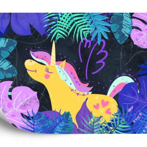 Papier Peint Forêt Nocturne D'ula La Unicornio – Image 2