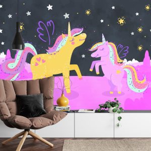 Papier Peint Ula La Unicornio & Lola Sous Les Étoiles – Image 4
