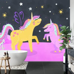 Papier Peint Ula La Unicornio & Lola Sous Les Étoiles – Image 5