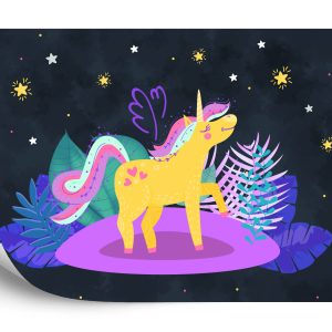 Papier Peint Ula La Unicornio Etoiles De La Nuit – Image 2