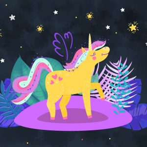 Papier Peint Ula La Unicornio Etoiles De La Nuit – Image 1