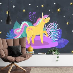 Papier Peint Ula La Unicornio Etoiles De La Nuit – Image 4