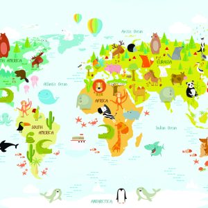 Papier Peint Petits Animaux, Grand Monde – Image 1