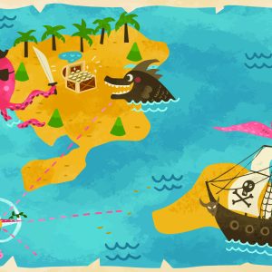 Papier Peint Trésor Ohé ! – Image 1