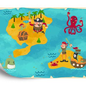 Papier Peint Carte Au Trésor Du Capitaine Buckle – Image 2