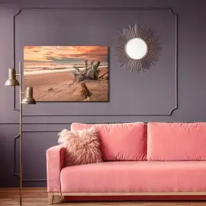 Peinture sur toile Coucher De Soleil Sur La Plage – Image 4