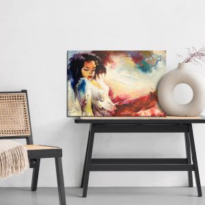 Peinture sur toile Oil Painting Of A Beautiful Sexy Girl – Image 6