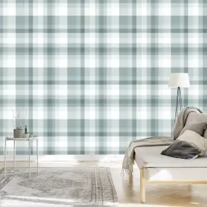 Papier Peint Treillis Élégant En Gris – Image 3