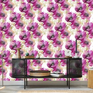 Papier Peint Coquelicots Peints À L'aquarelle – Image 5