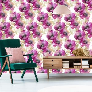 Papier Peint Coquelicots Peints À L'aquarelle – Image 6