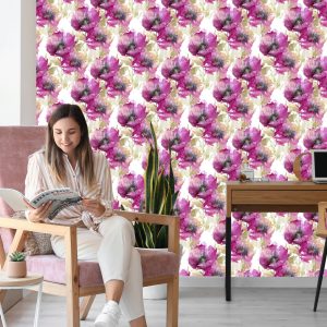 Papier Peint Coquelicots Peints À L'aquarelle – Image 7