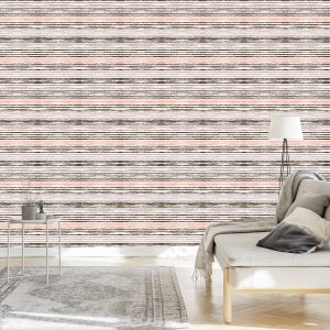 Papier Peint Rayures Horizontales - Couleurs Pastel – Image 3