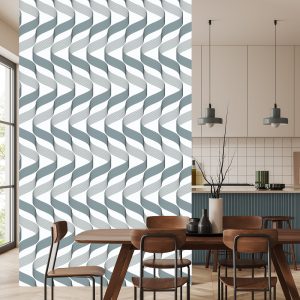 Papier Peint Géométrique - Vagues Modernes – Image 4