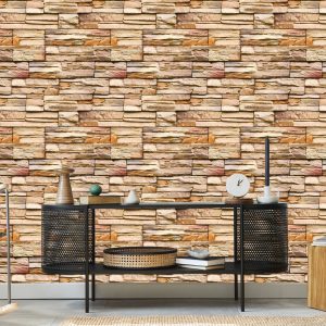 Papier Peint Effet 3D En Pierre D'ardoise – Image 5