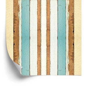 Papier Peint Planches De Bois Colorées – Image 2