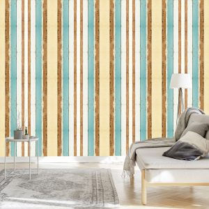 Papier Peint Planches De Bois Colorées – Image 3