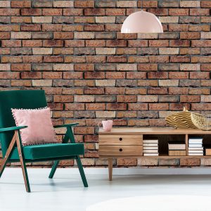 Papier Peint Ornement 3D Effet Brique Moderne Pour Salon – Image 6