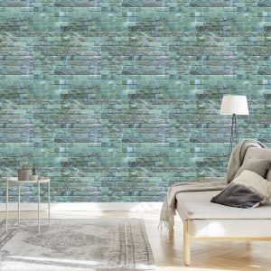 Papier Peint Briques Colorées - Effet 3D – Image 3