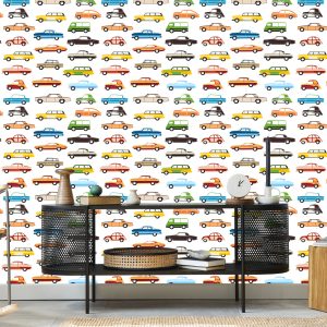 Papier Peint Pour Les Enfants - Voitures Colorées – Image 5