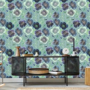 Papier Peint Belles Fleurs Dans Un Style Vintage – Image 5