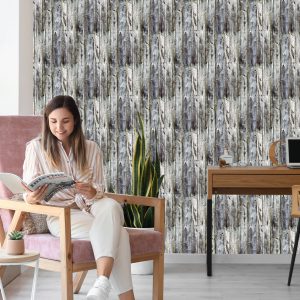 Papier Peint Planches De Bois Verticales – Image 7