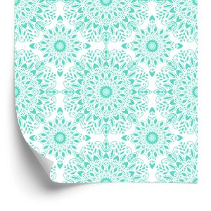 Papier Peint Beau Mandala Turquoise – Image 2