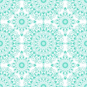 Papier Peint Beau Mandala Turquoise – Image 1