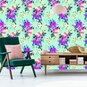 Papier Peint Belles Fleurs Colorées – Image 6