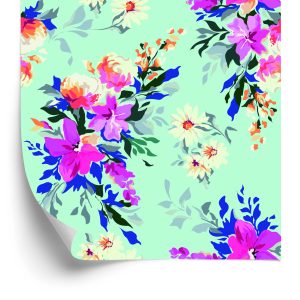 Papier Peint Belles Fleurs Colorées – Image 2