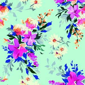 Papier Peint Belles Fleurs Colorées – Image 1