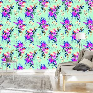 Papier Peint Belles Fleurs Colorées – Image 3