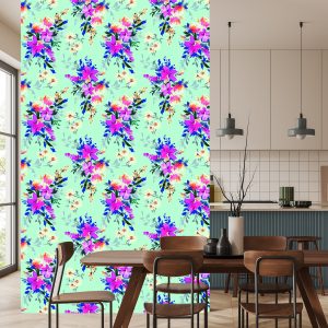 Papier Peint Belles Fleurs Colorées – Image 4