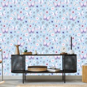 Papier Peint Pour Les Enfants - Papillons Délicats – Image 5