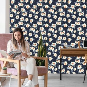 Papier Peint Fleurs - Marguerites Peintes – Image 7