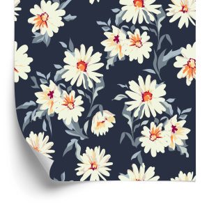 Papier Peint Fleurs - Marguerites Peintes – Image 2