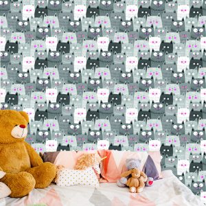 Papier Peint Pour Les Enfants - Chatons Souriants – Image 6