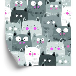 Papier Peint Pour Les Enfants - Chatons Souriants – Image 2