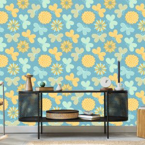 Papier Peint Pour Les Enfants - Papillons Et Fleurs – Image 5