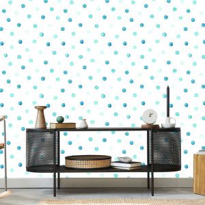 Papier Peint Points Bleus Peints À L'aquarelle – Image 5