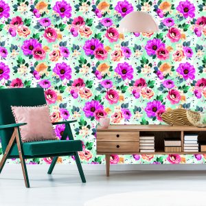 Papier Peint Belles Fleurs Peintes À L'aquarelle – Image 6