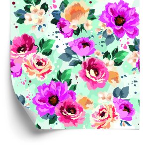 Papier Peint Belles Fleurs Peintes À L'aquarelle – Image 2