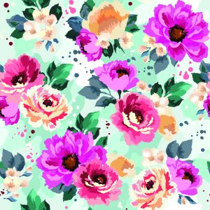 Papier Peint Belles Fleurs Peintes À L'aquarelle – Image 1