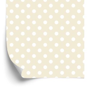Papier Peint Style Rétro À Pois Blancs – Image 2