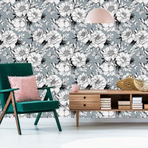 Papier Peint Fleurs De Pivoine Élégantes – Image 6